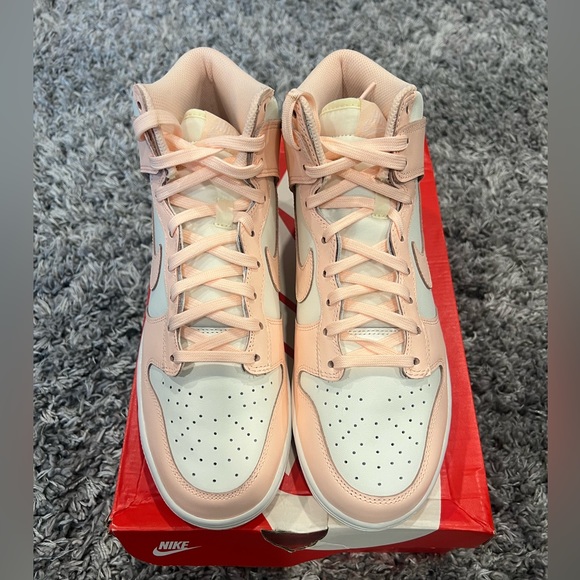 Nike Dunk High - Sail Crimson Tint (Womens) - Sz 10.5 - Mens 9 - Picture 2 of 7